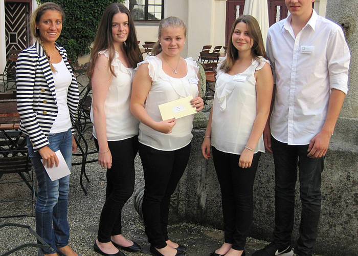 Team Insulin-Scann der Johann-Turmair-Realschule Abensberg gewinnt den 2. Preis